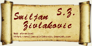 Smiljan Zivlaković vizit kartica